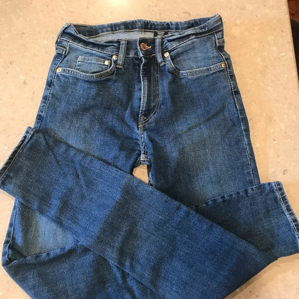 Two pair boys size 28 stretch skinny jeans by Denim & Denim in nice condition. - Picture 6 of 16